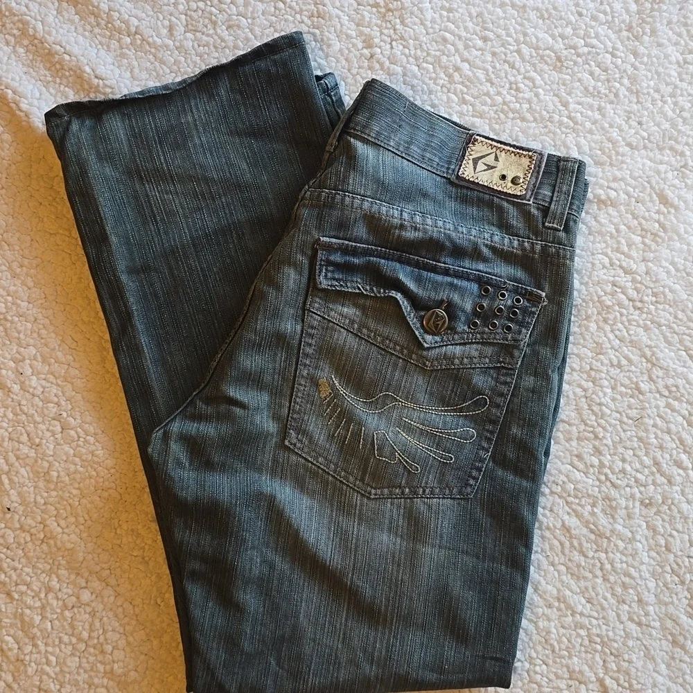 Vintage Y2K G-Net Men's Denim Distressed Straight Leg Jeans Sz.40x32